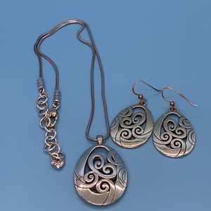 Brighton Oval Necklace and Earrings set